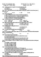 Đề ôn thi học kì II môn Hóa học Lớp 11 - Năm học 2019-2020 - Trường THPT Thống Nhất